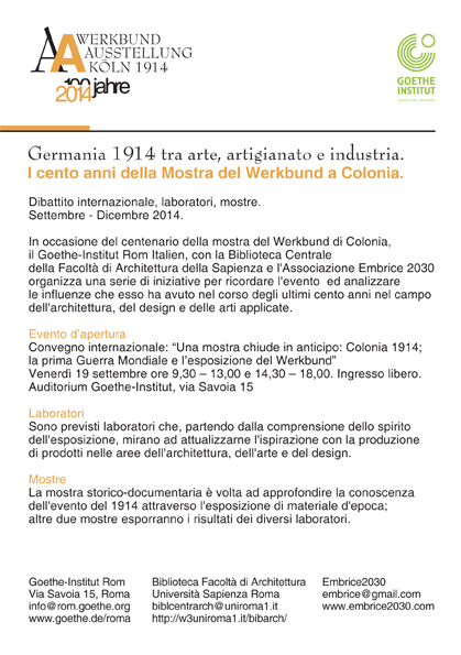 WERKBUND ausstellung Coeln Koln 1914